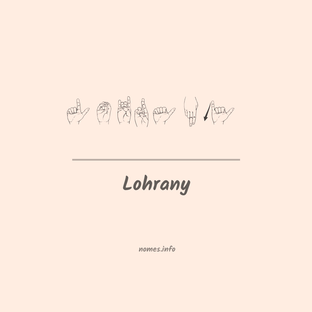 Lohrany em Libras