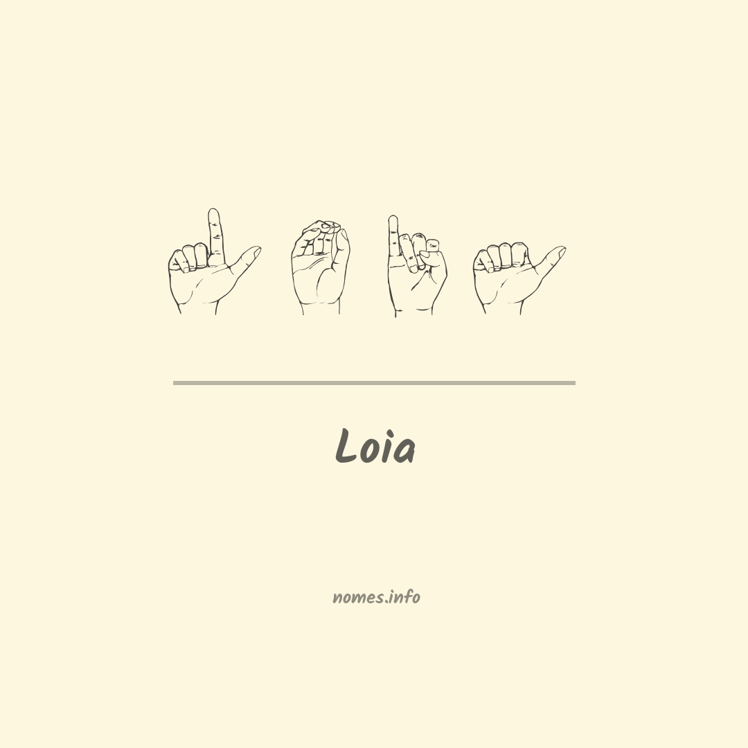 Loia em Libras