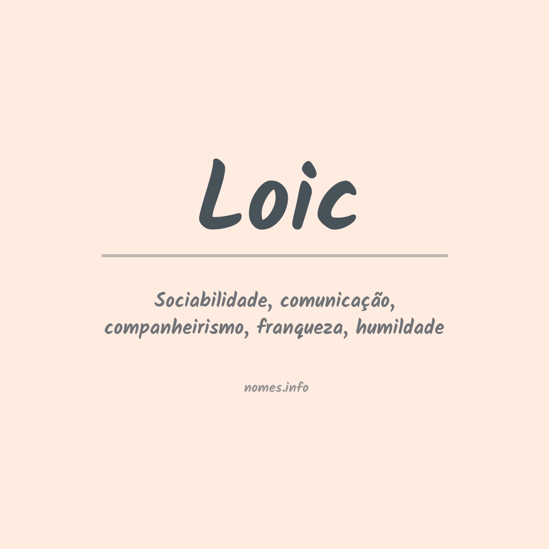 Significado do nome Loic