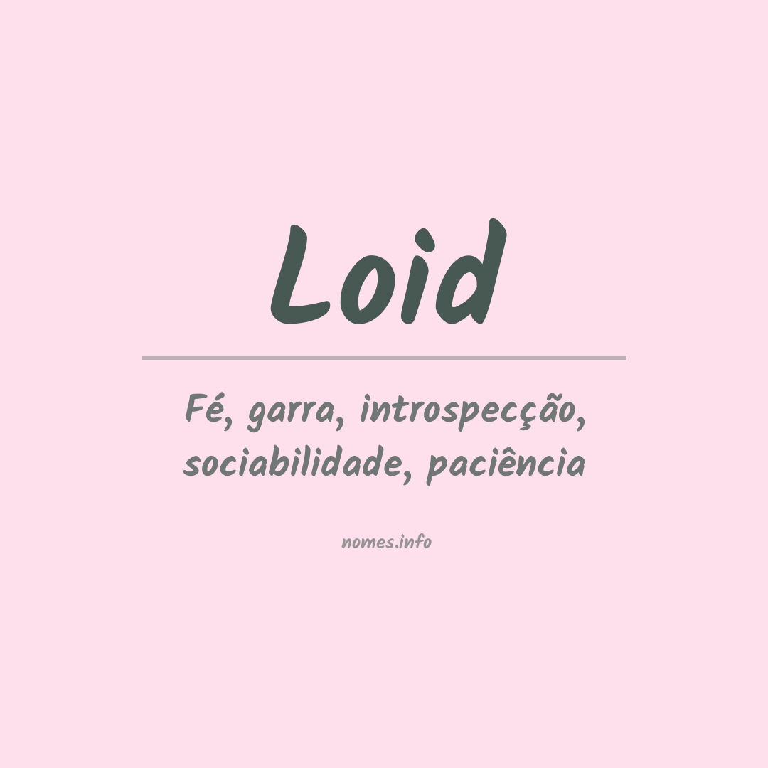 Significado do nome Loid