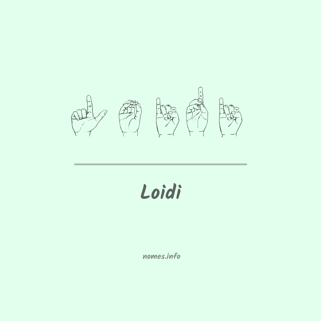 Loidi em Libras