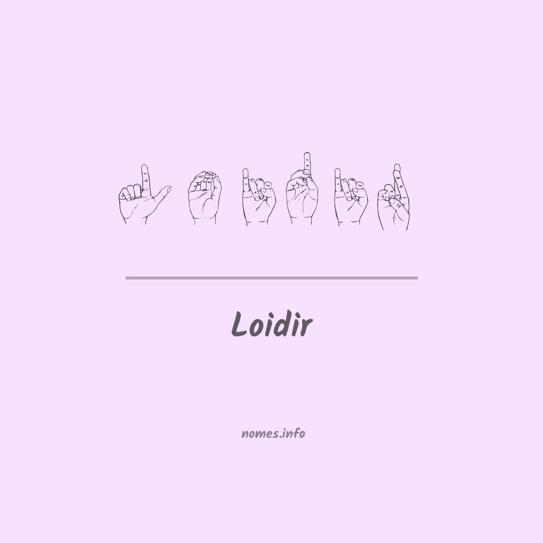 Loidir em Libras