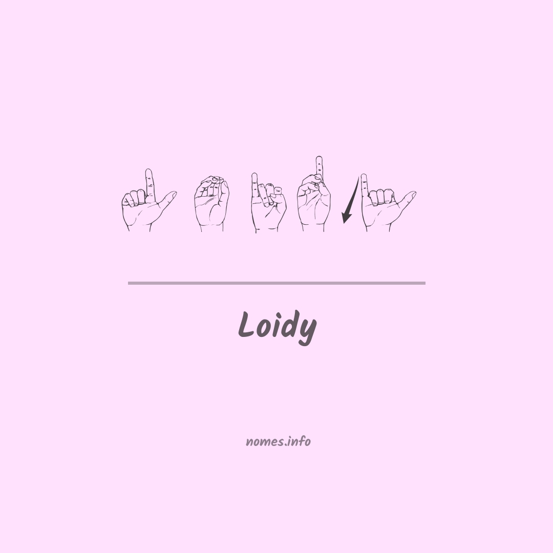 Loidy em Libras