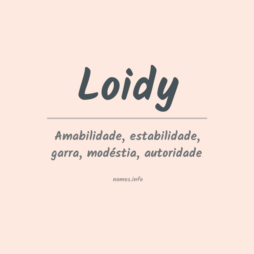 Significado do nome Loidy