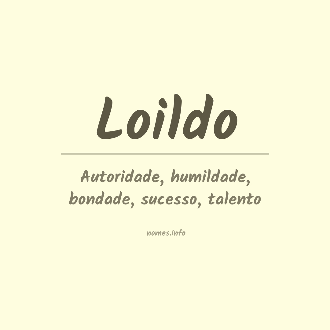 Significado do nome Loildo