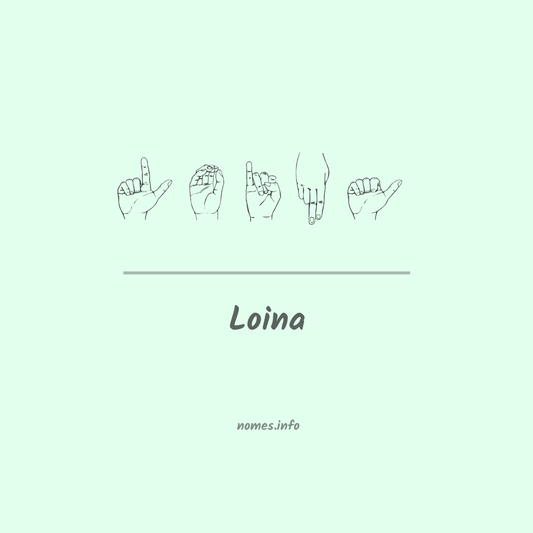 Loina em Libras Loina em Libras