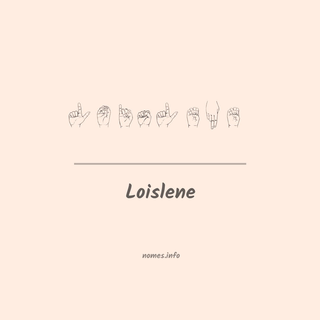 Loislene em Libras