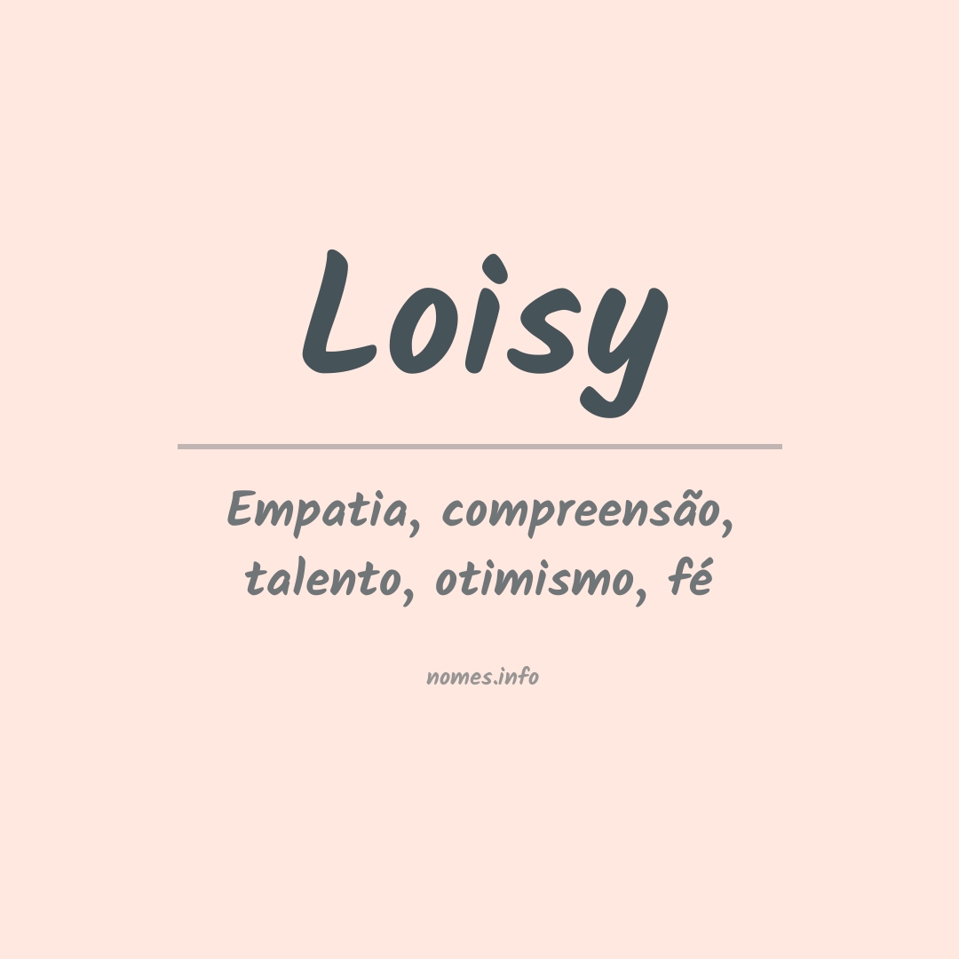Significado do nome Loisy