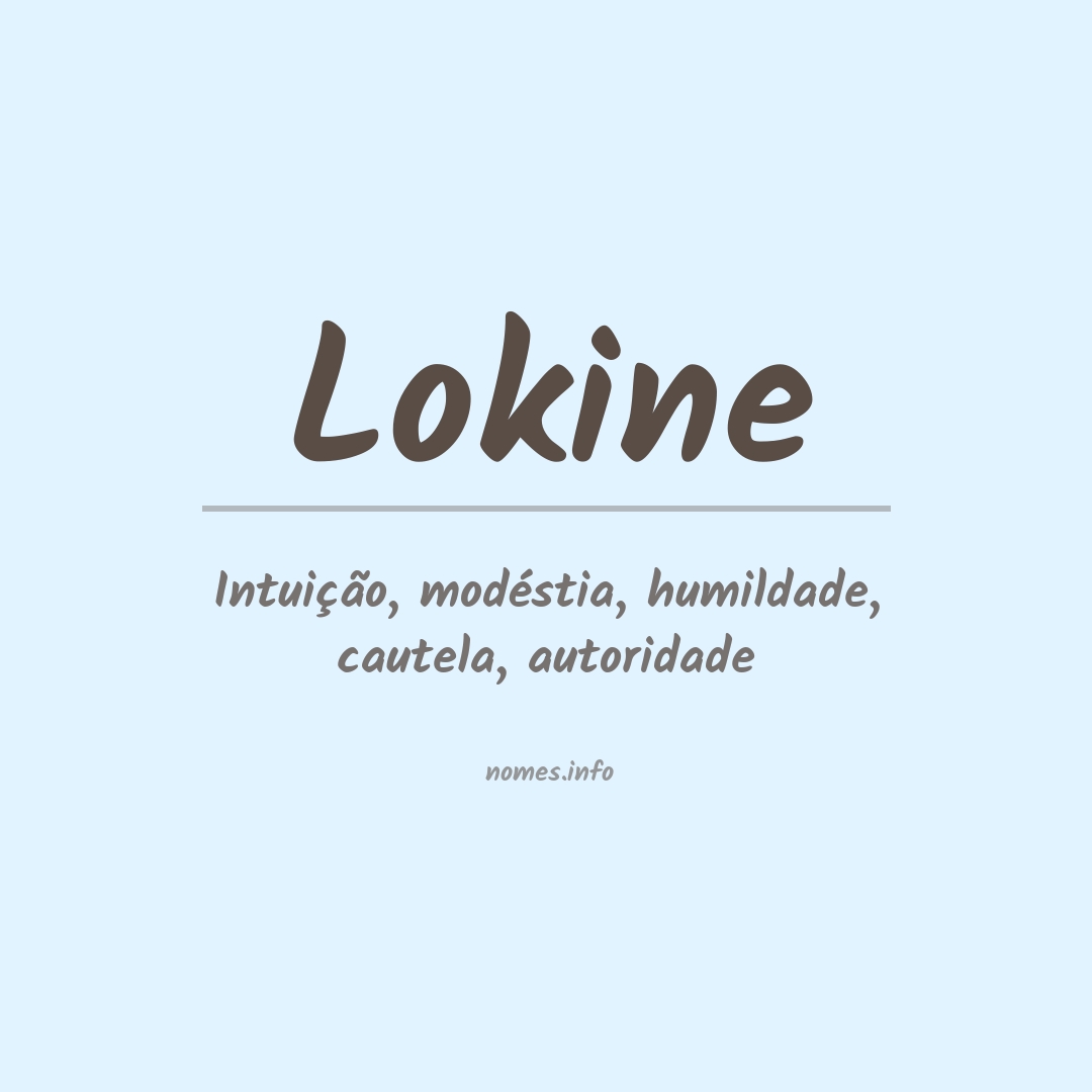Significado do nome Lokine