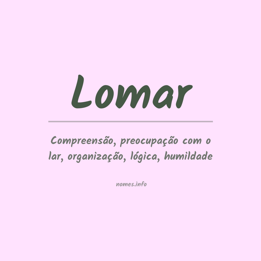 Significado do nome Lomar