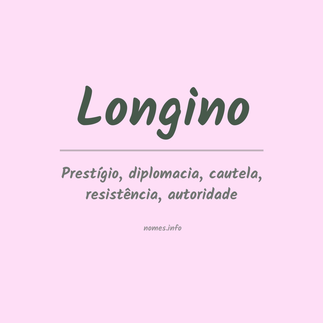 Significado do nome Longino