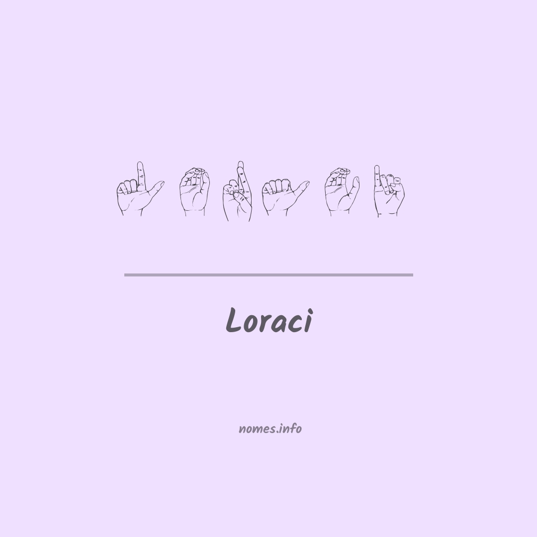 Loraci em Libras