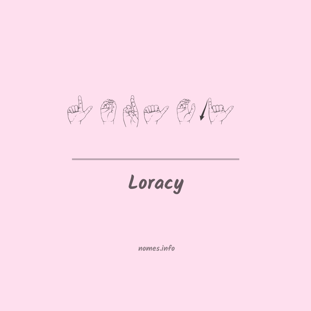 Loracy em Libras