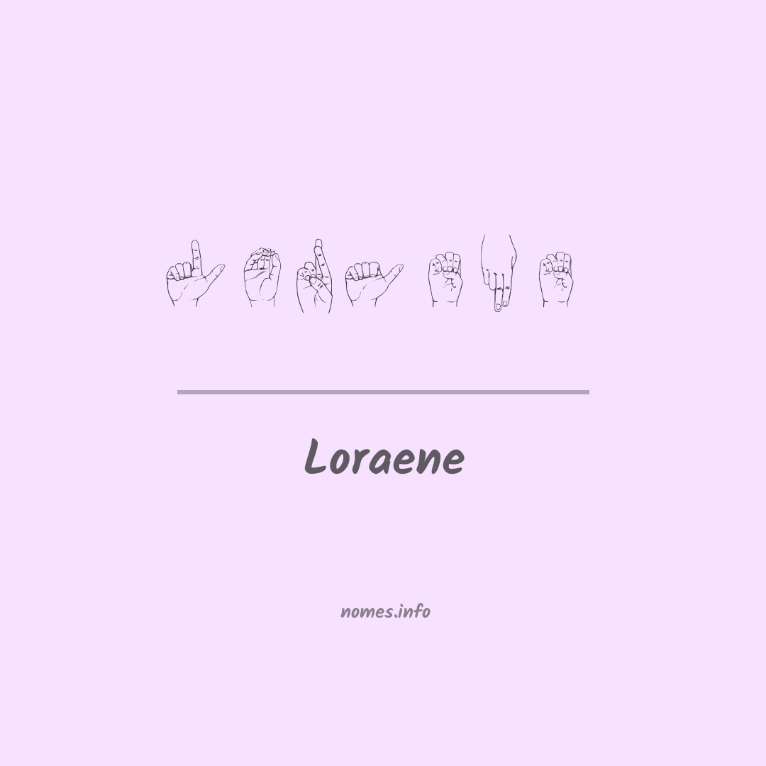 Loraene em Libras