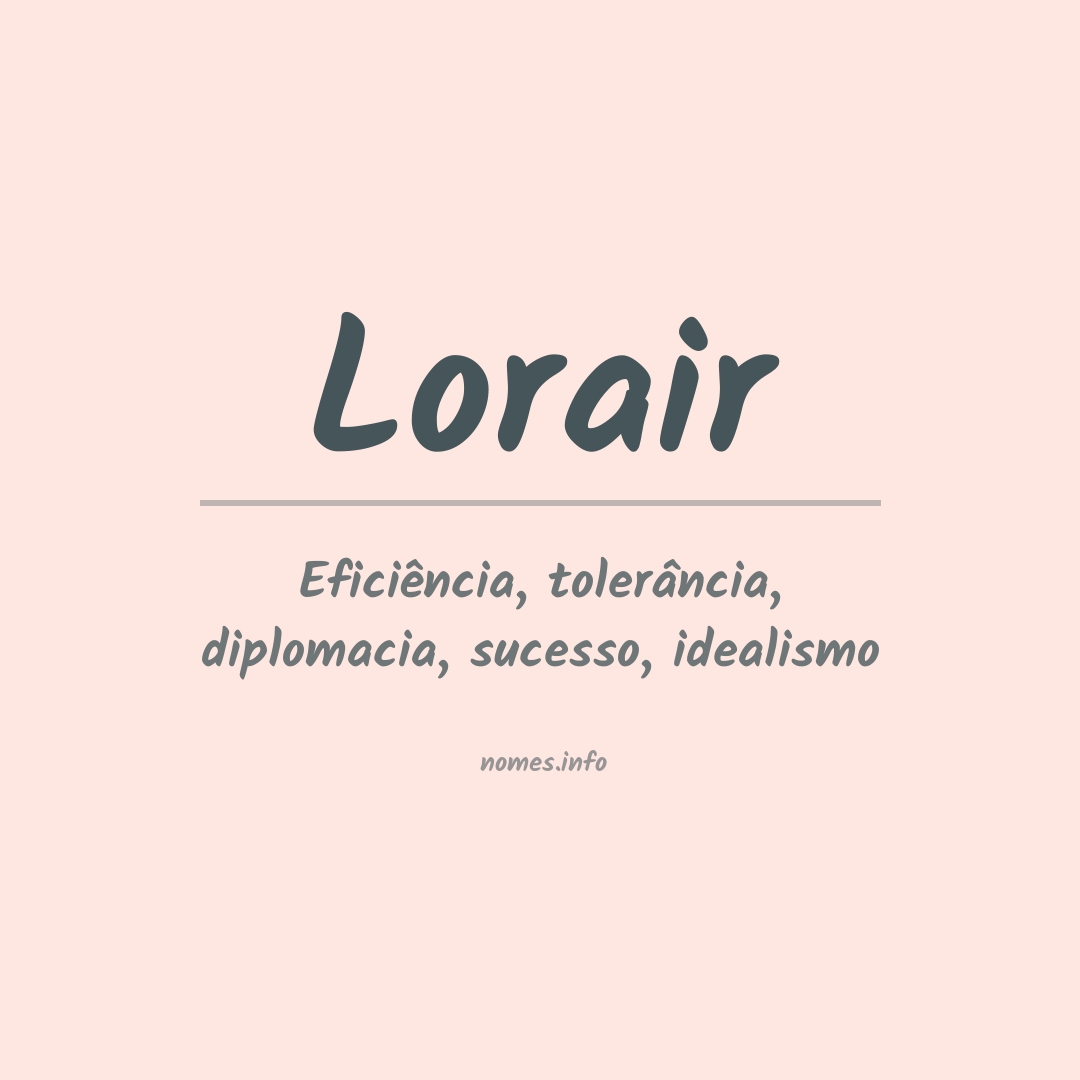 Significado do nome Lorair