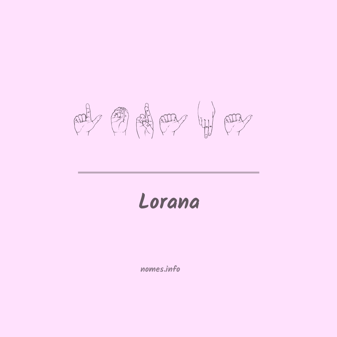 Lorana em Libras