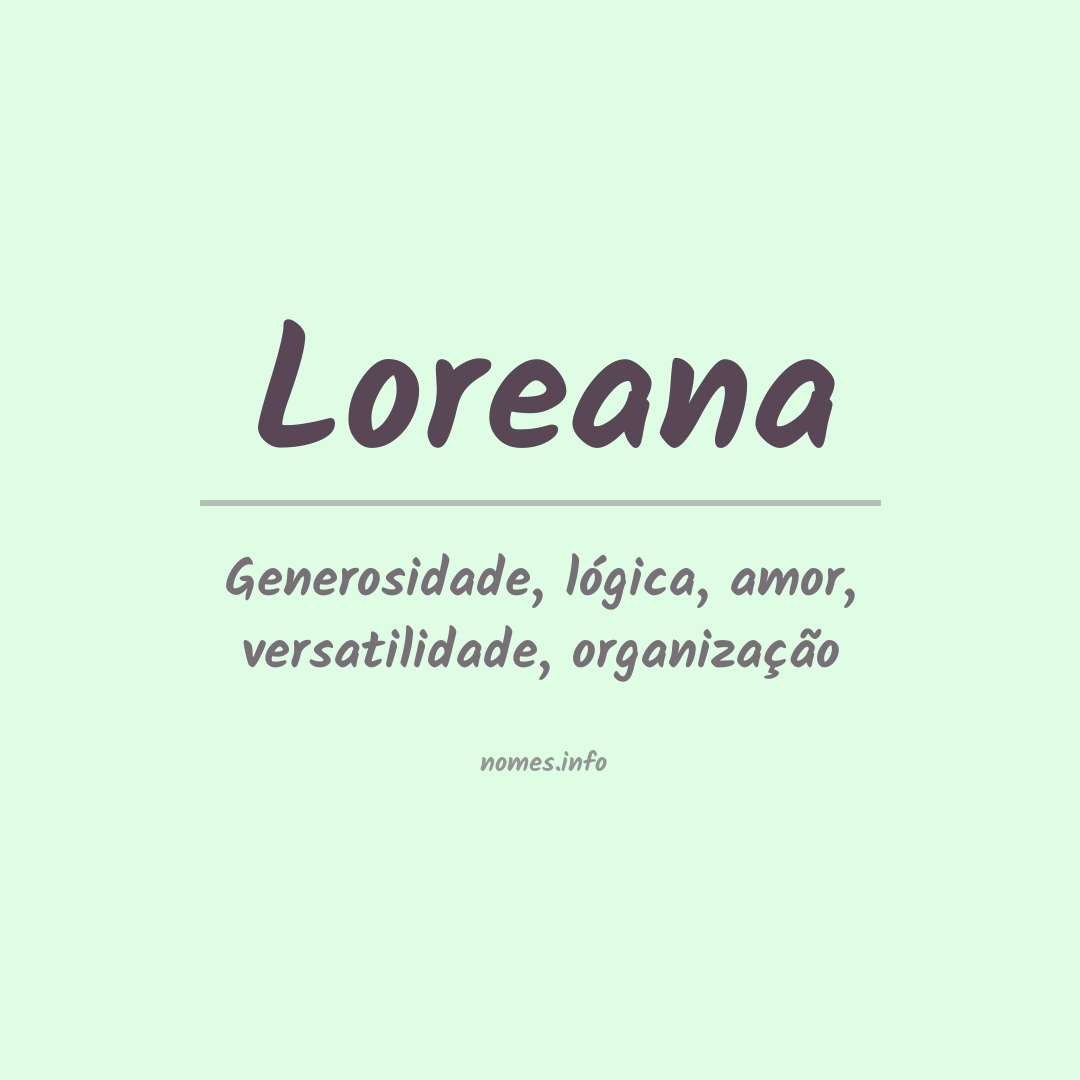 Significado do nome Loreana