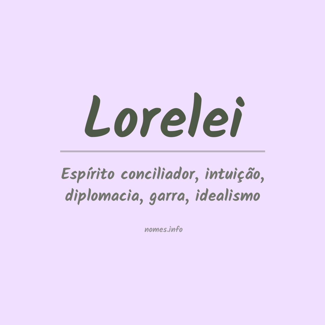 Significado do nome Lorelei