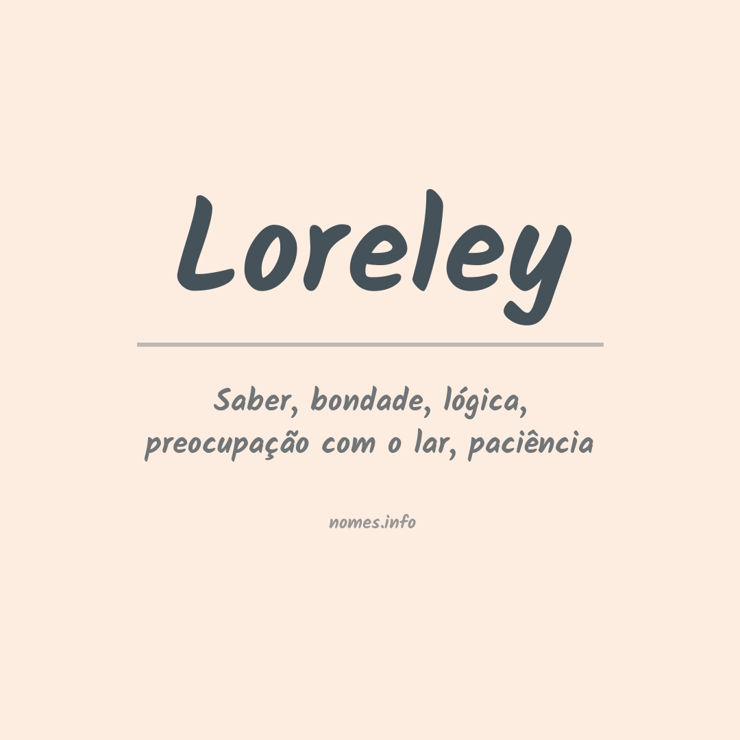 Significado do nome Loreley