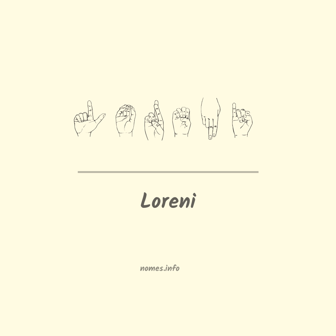 Loreni em Libras