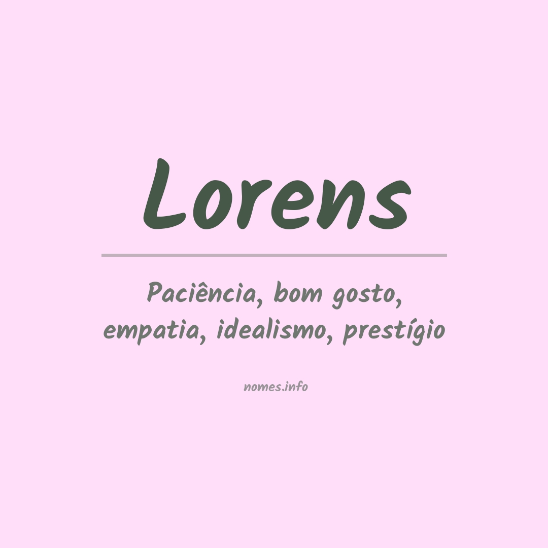 Significado do nome Lorens