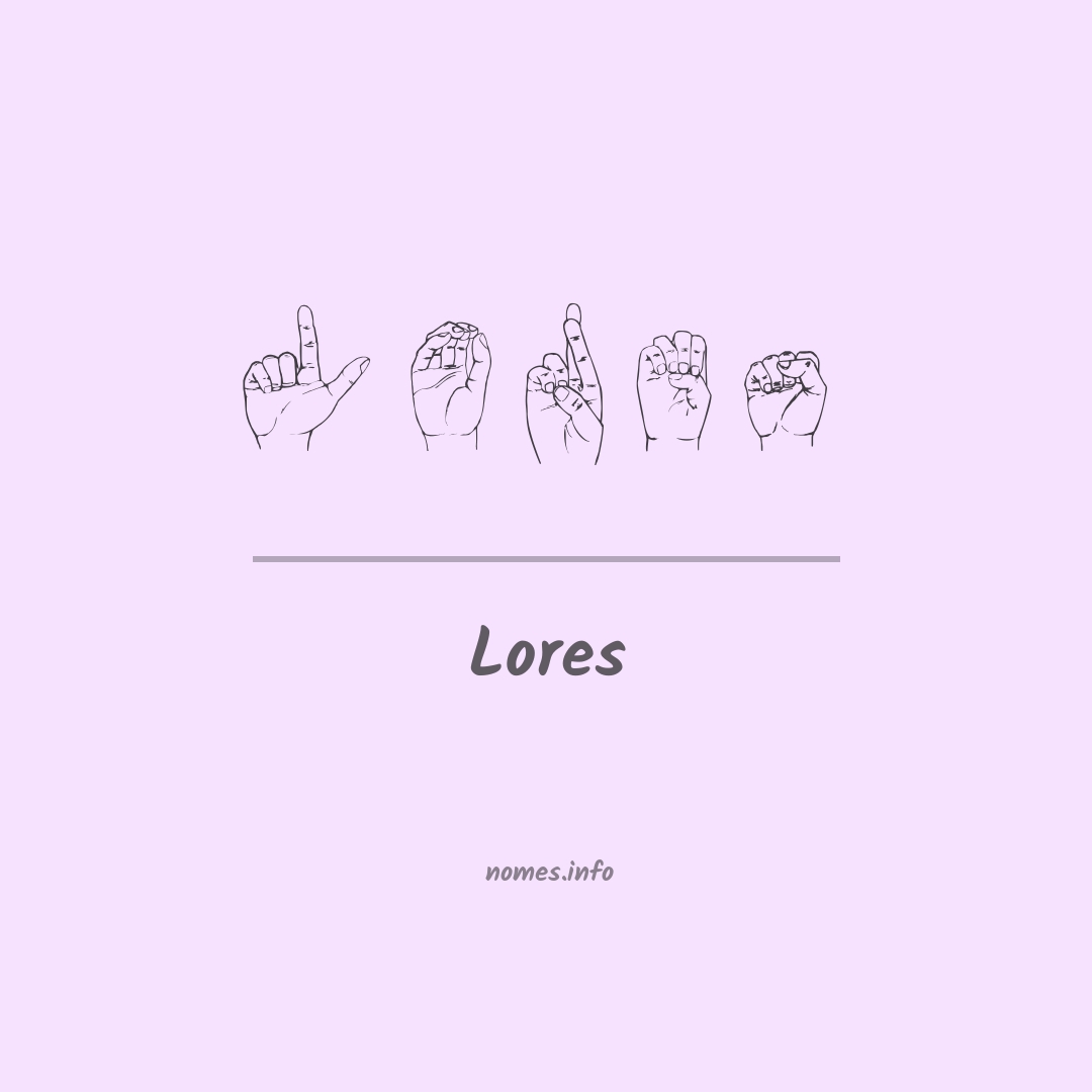 Lores em Libras