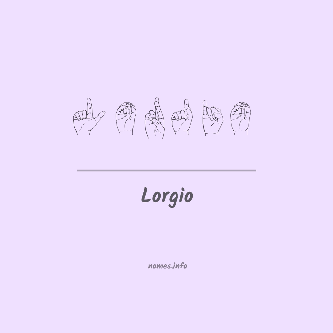 Lorgio em Libras