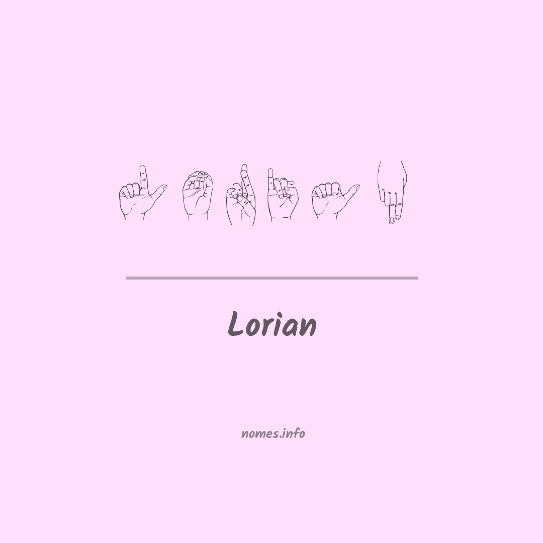 Lorian em Libras