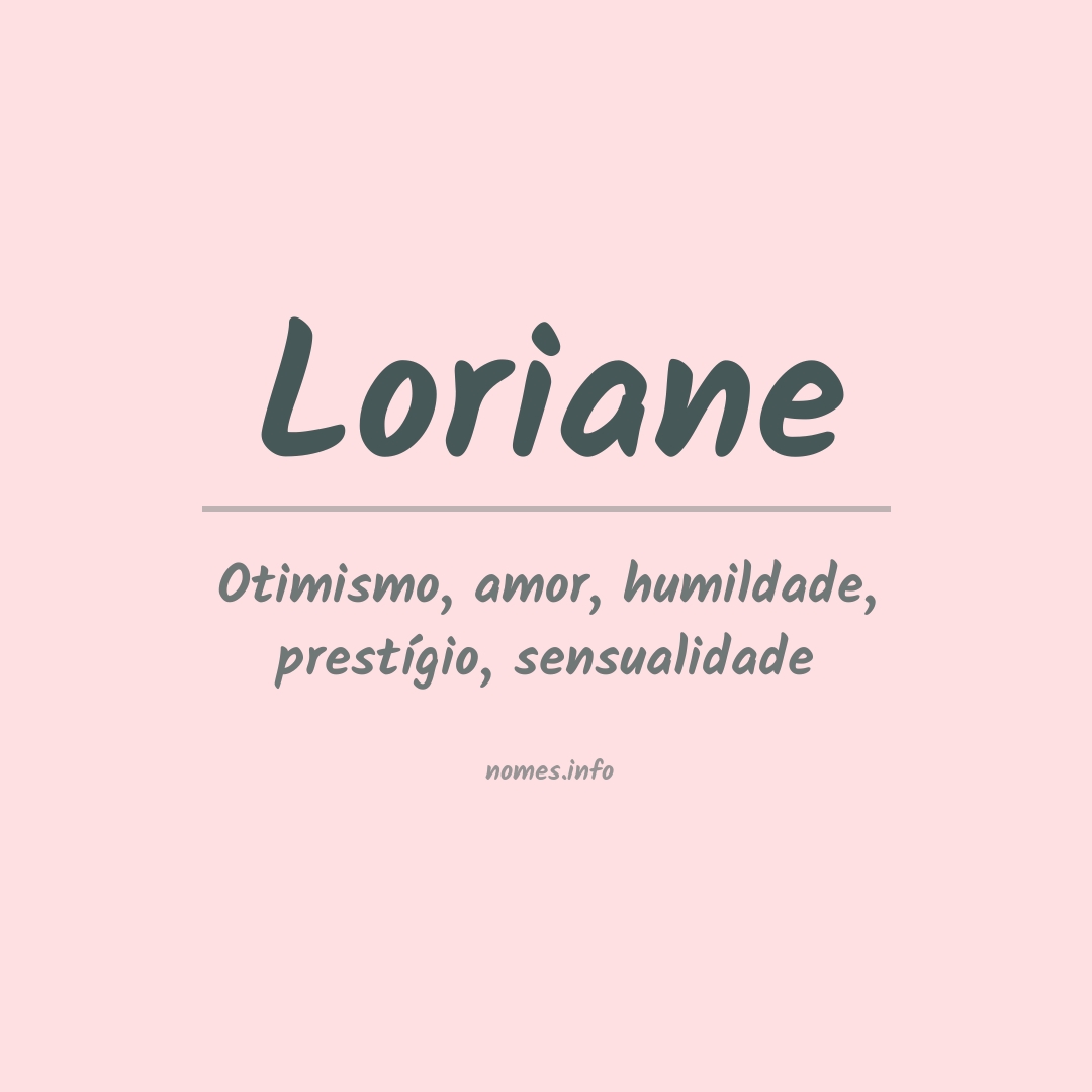 Significado do nome Loriane