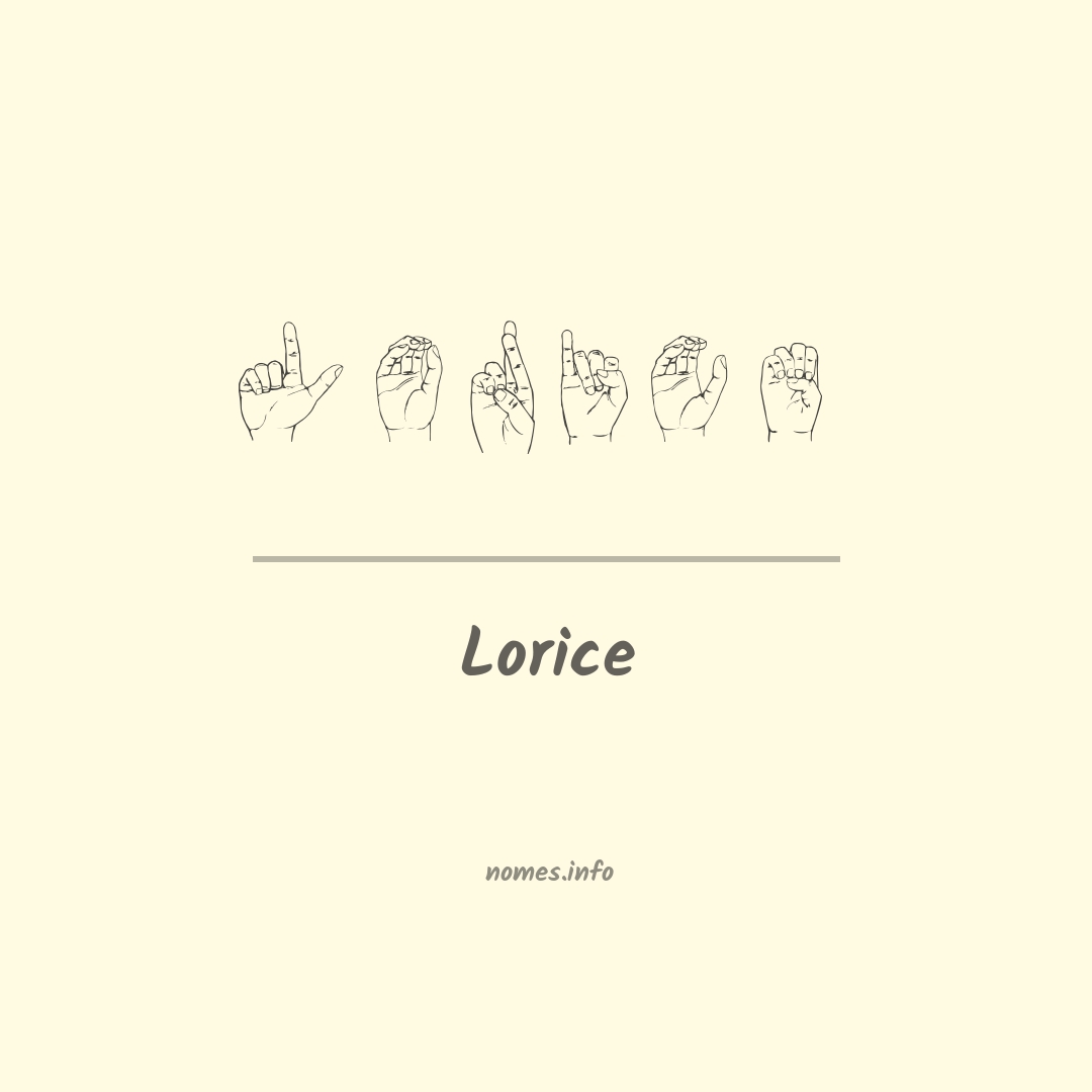 Lorice em Libras