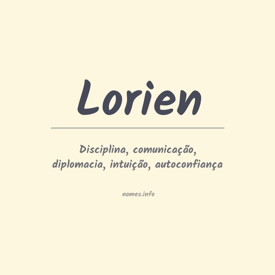 Significado do nome Lorien Significado do nome Lorien