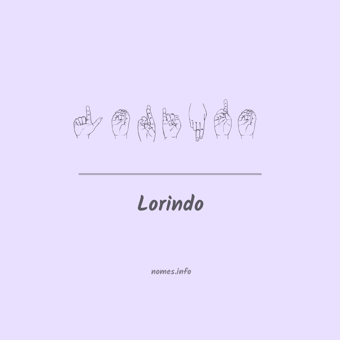 Lorindo em Libras
