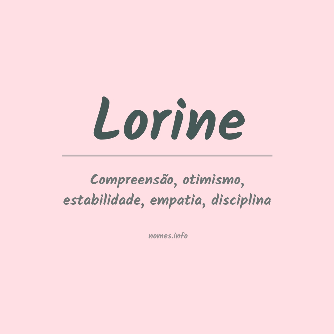 Significado do nome Lorine