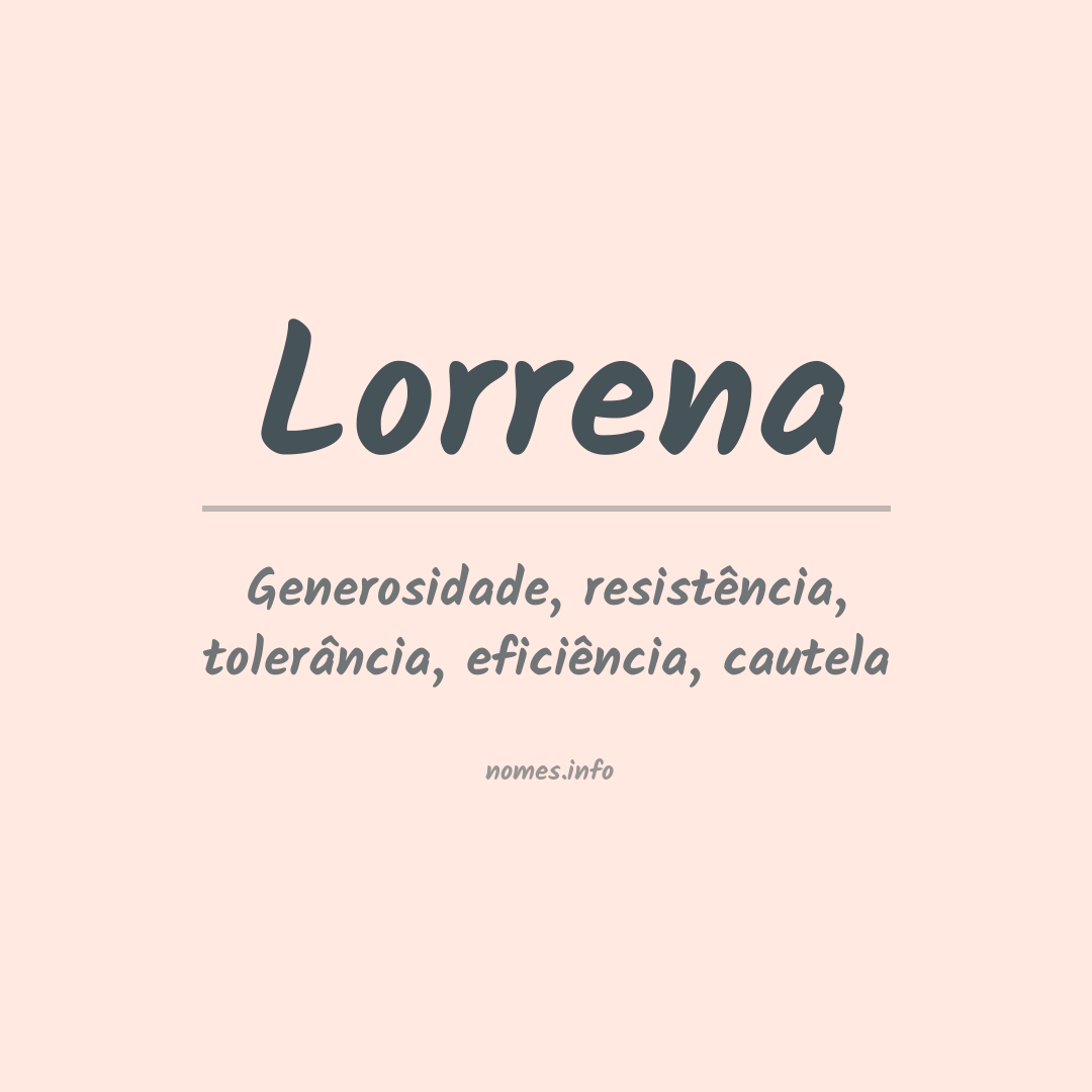 Significado do nome Lorrena