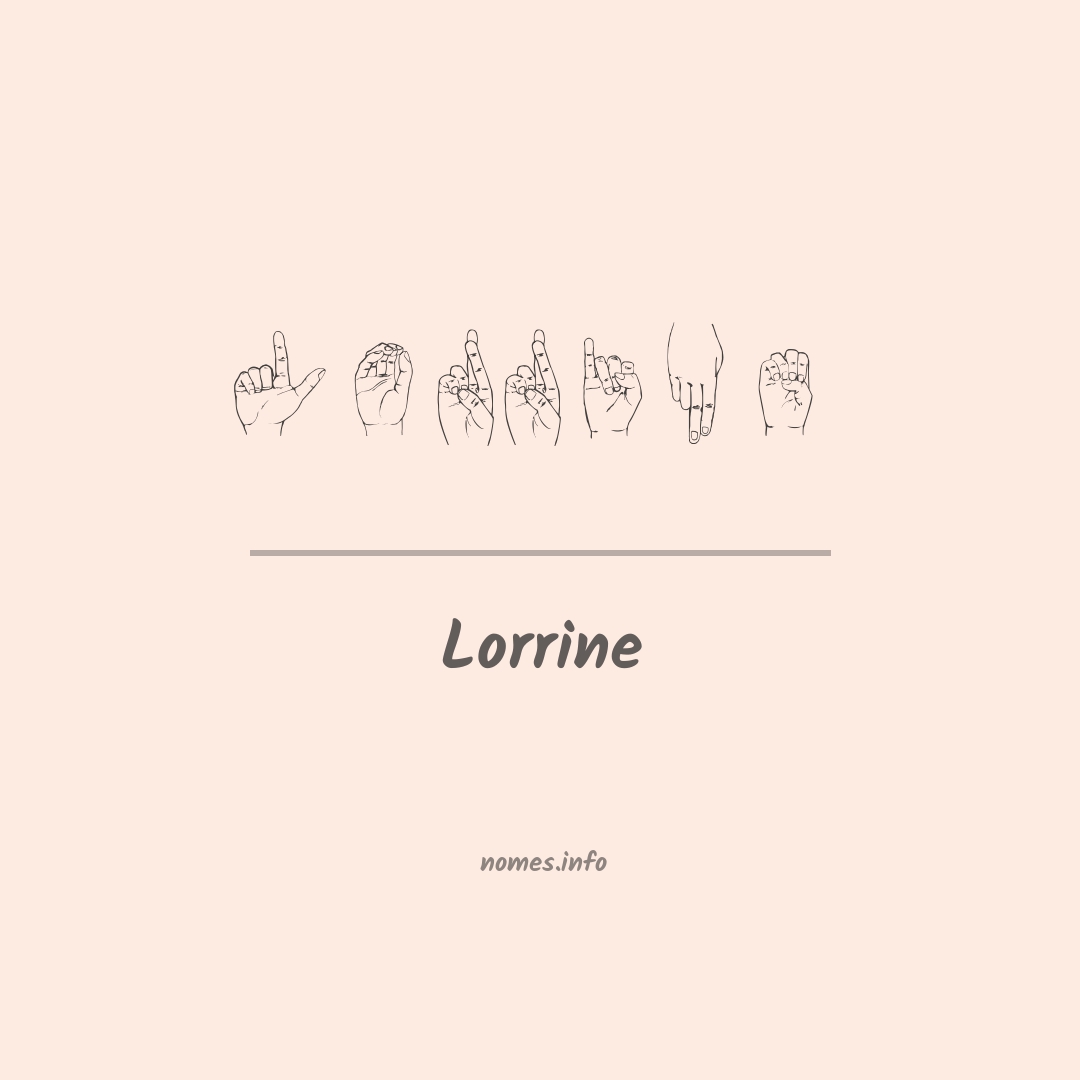 Lorrine em Libras