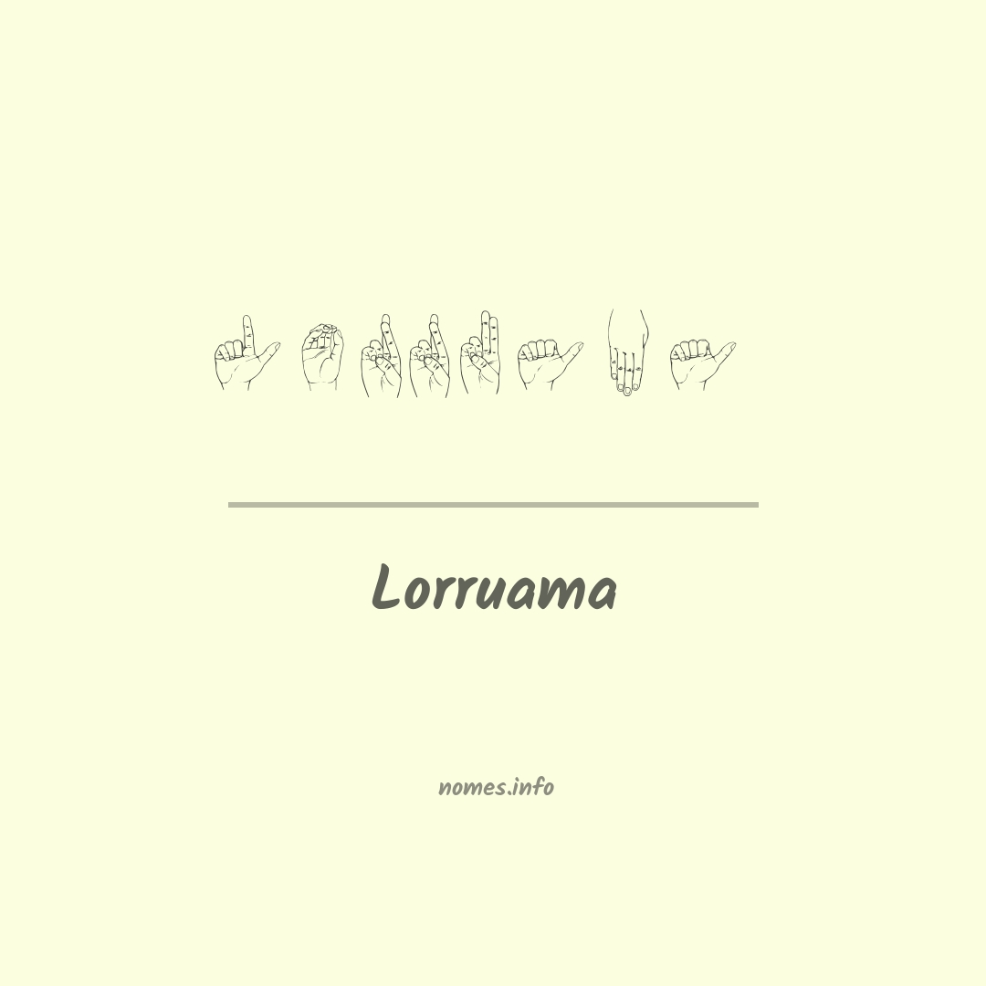 Lorruama em Libras