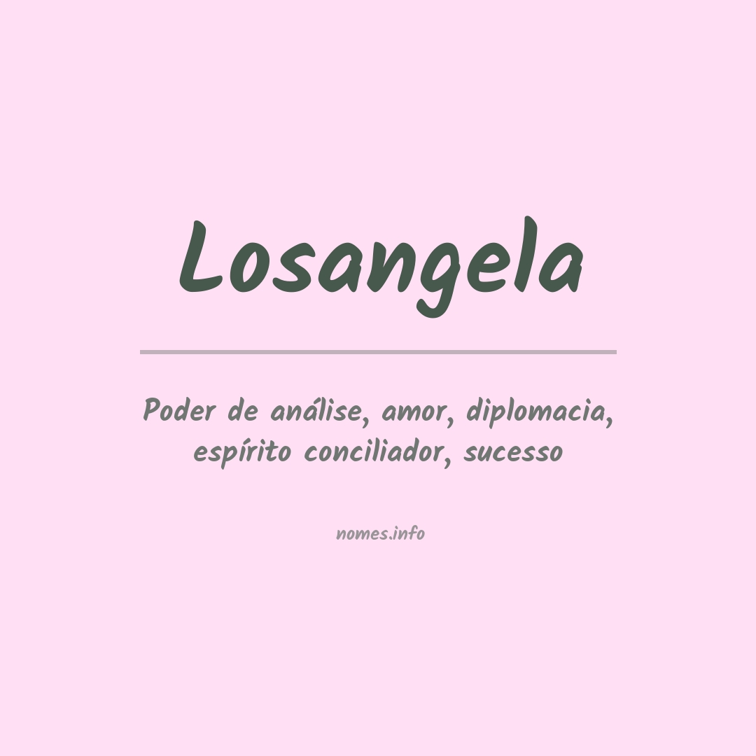 Significado do nome Losangela