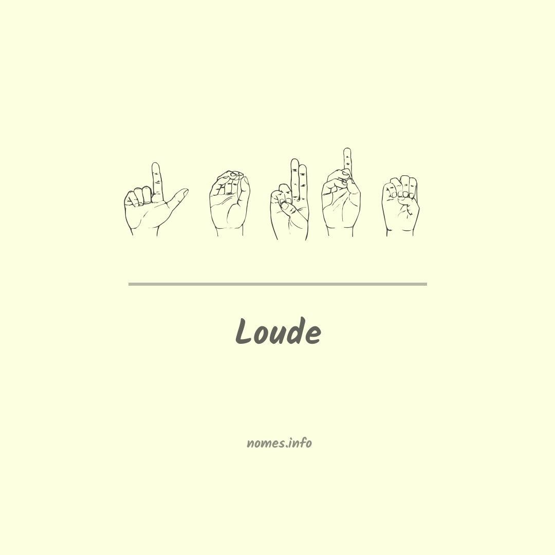 Loude em Libras