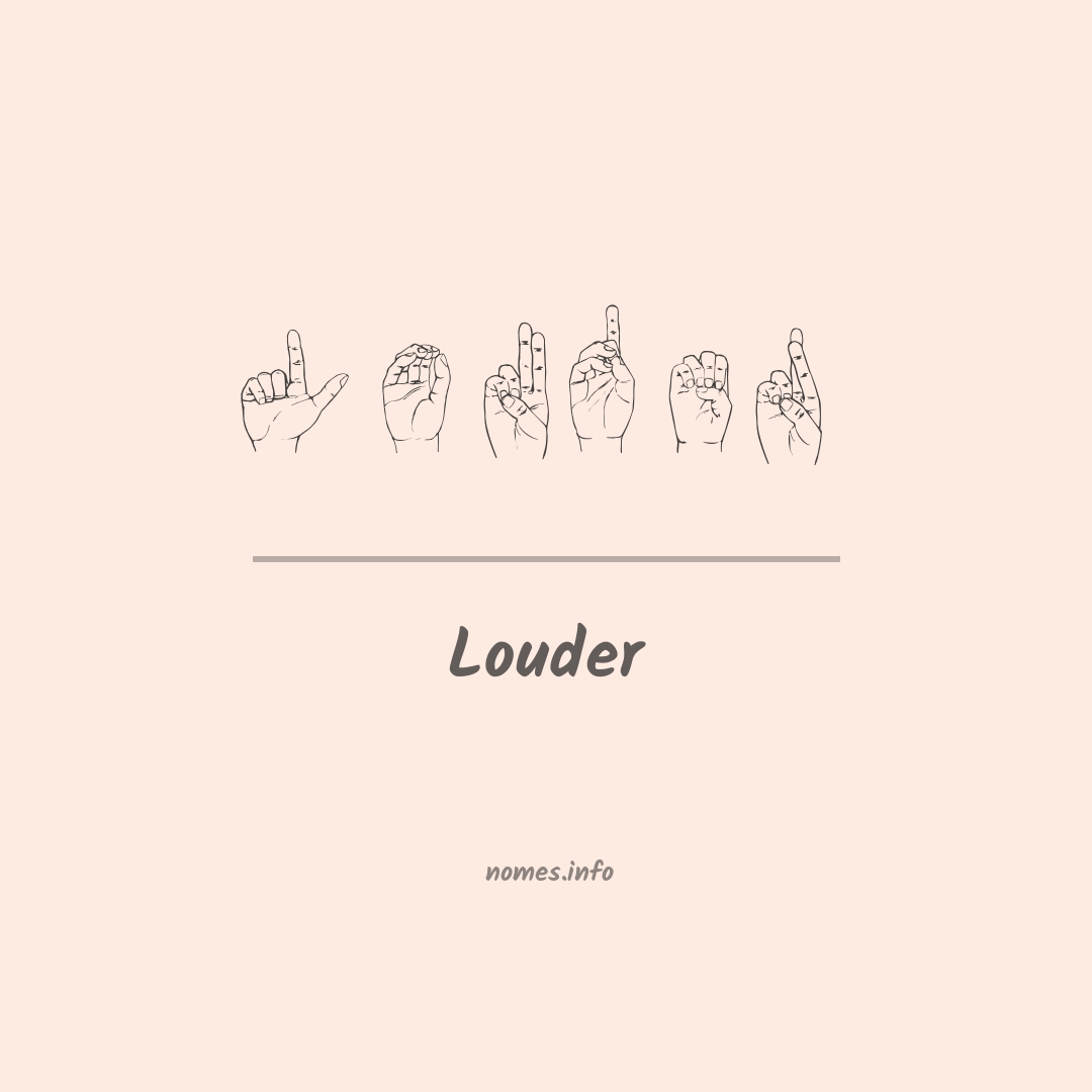 Louder em Libras