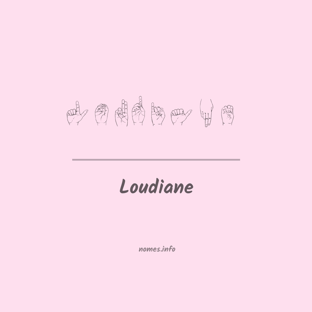 Loudiane em Libras