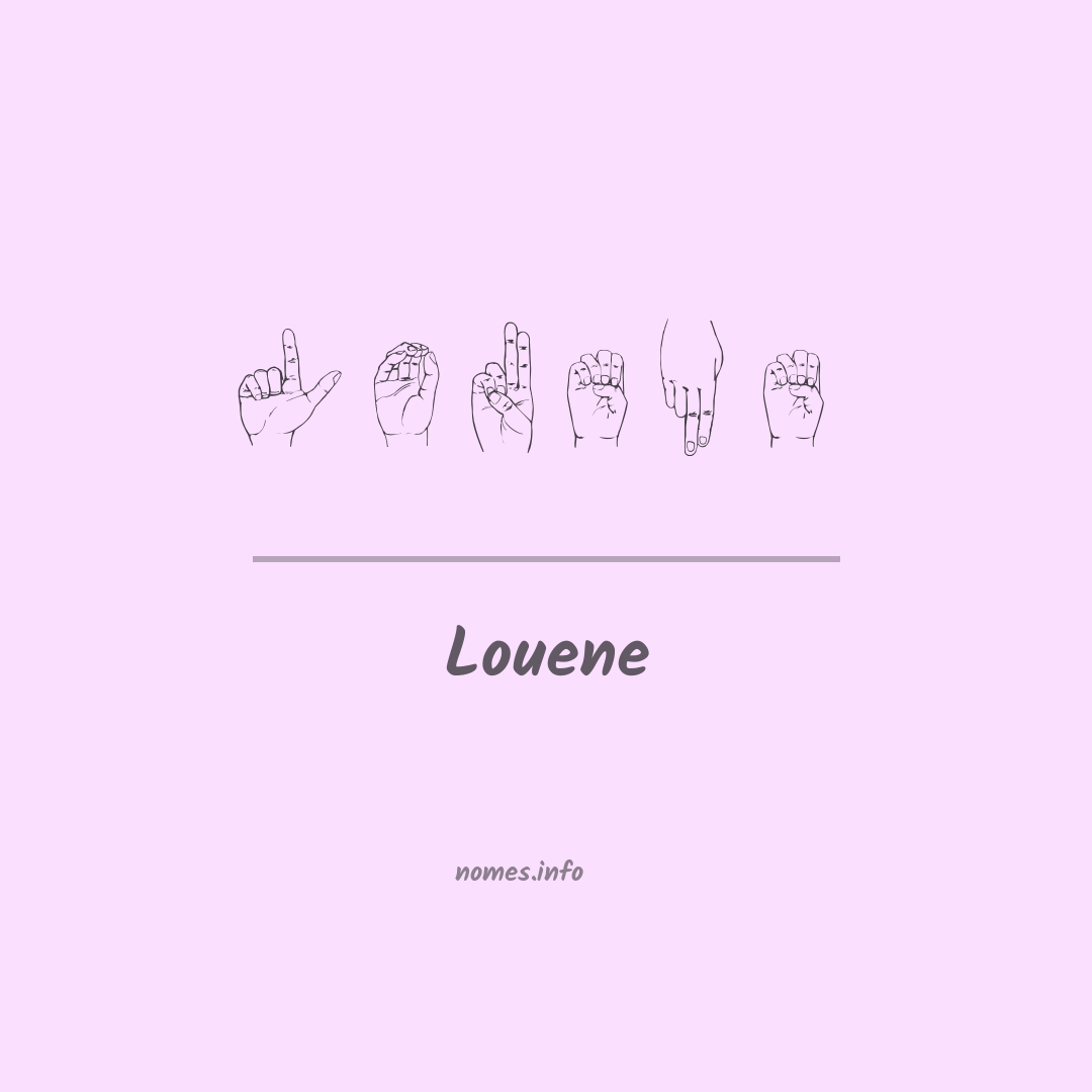 Louene em Libras