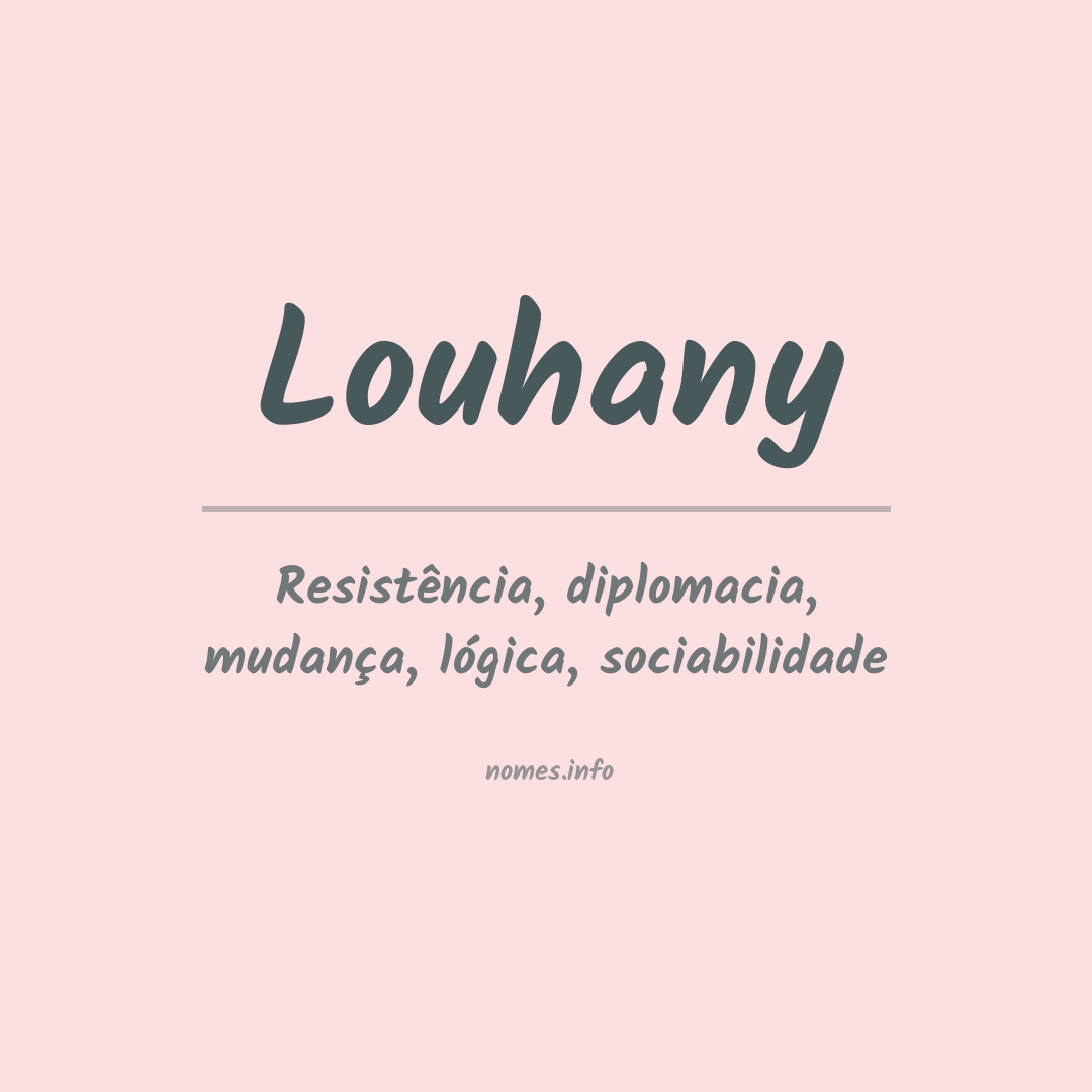 Significado do nome Louhany