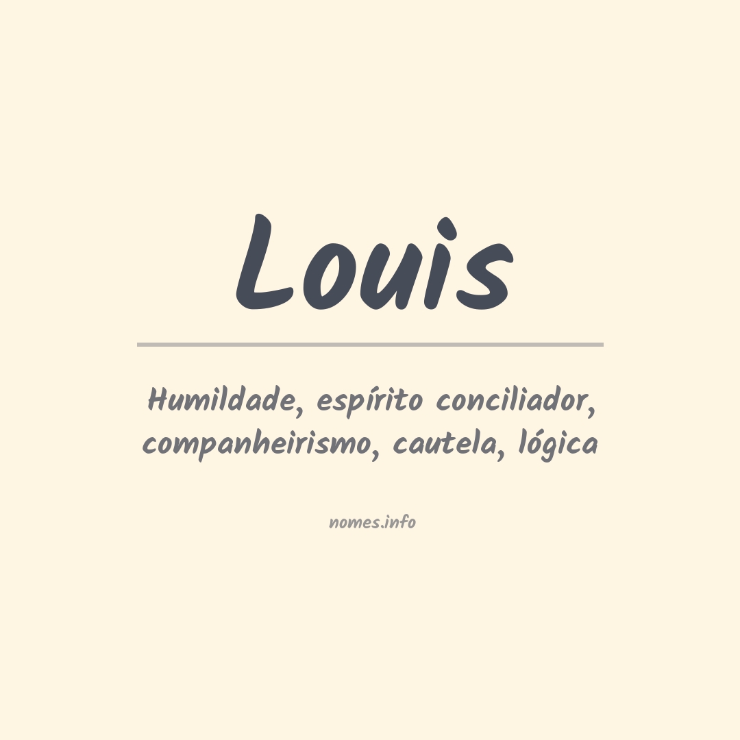 Significado do nome Louis