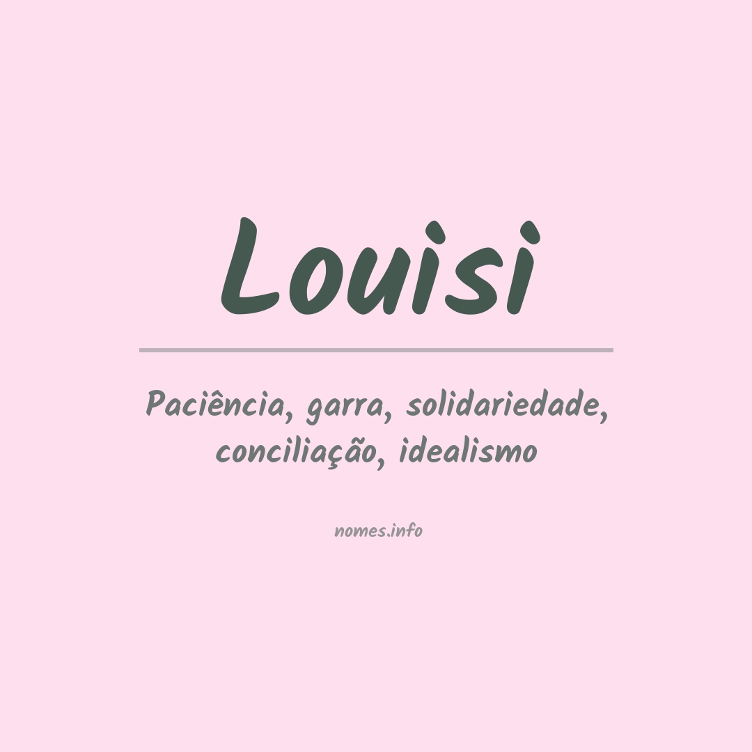 Significado do nome Louisi