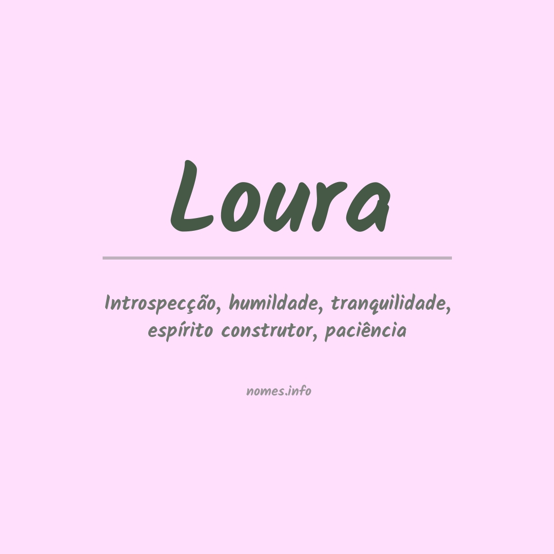 Significado do nome Loura