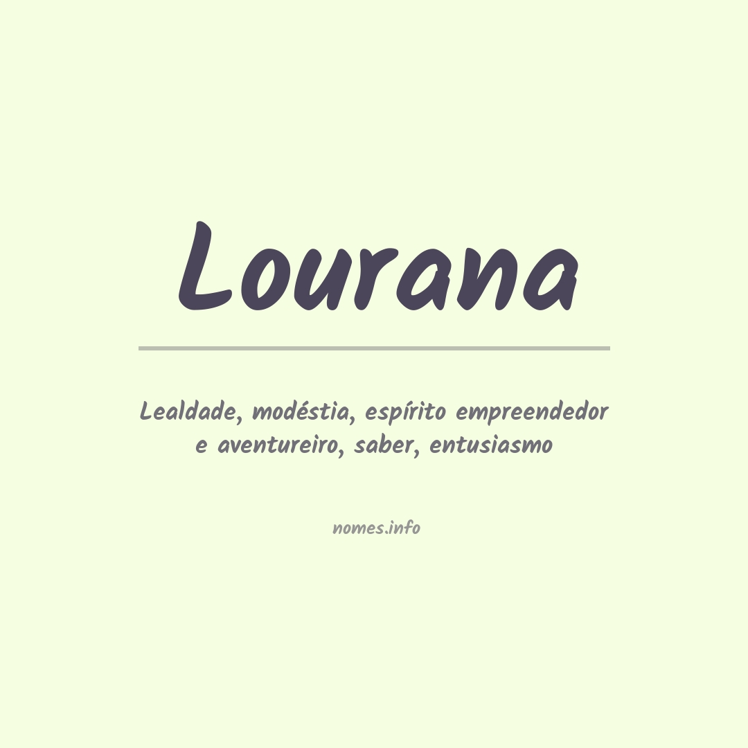 Significado do nome Lourana