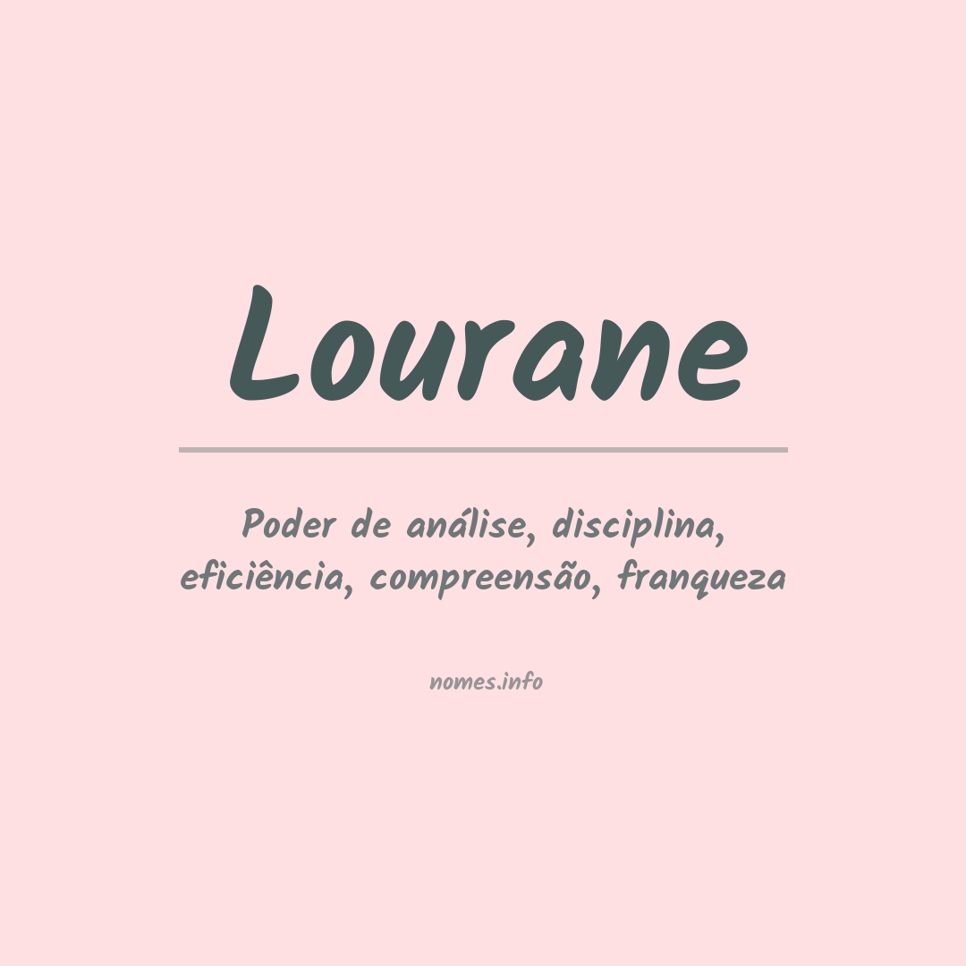 Significado do nome Lourane