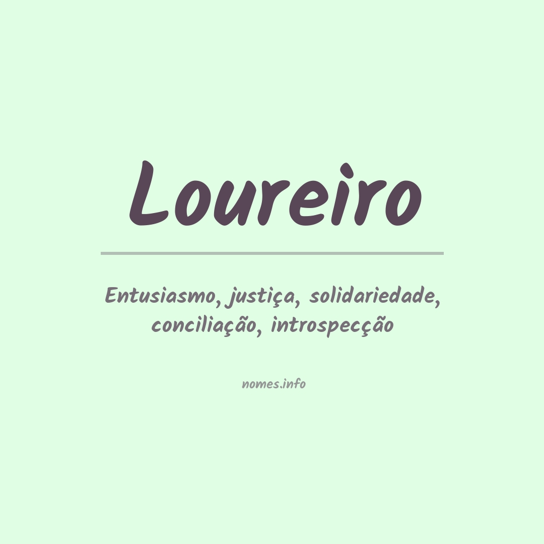 Significado do nome Loureiro