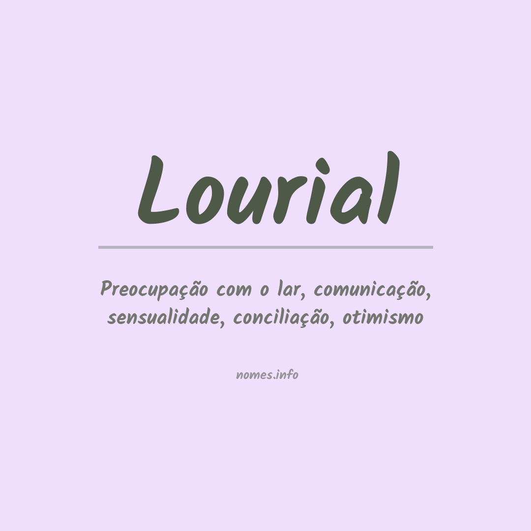 Significado do nome Lourial