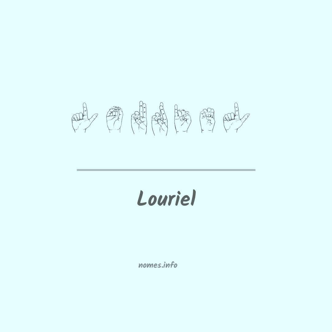 Louriel em Libras